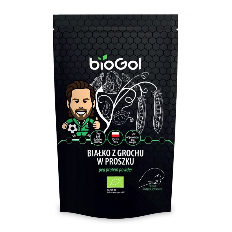 BIAŁKO Z GROCHU W PROSZKU BIO 150 g - BIOGOL