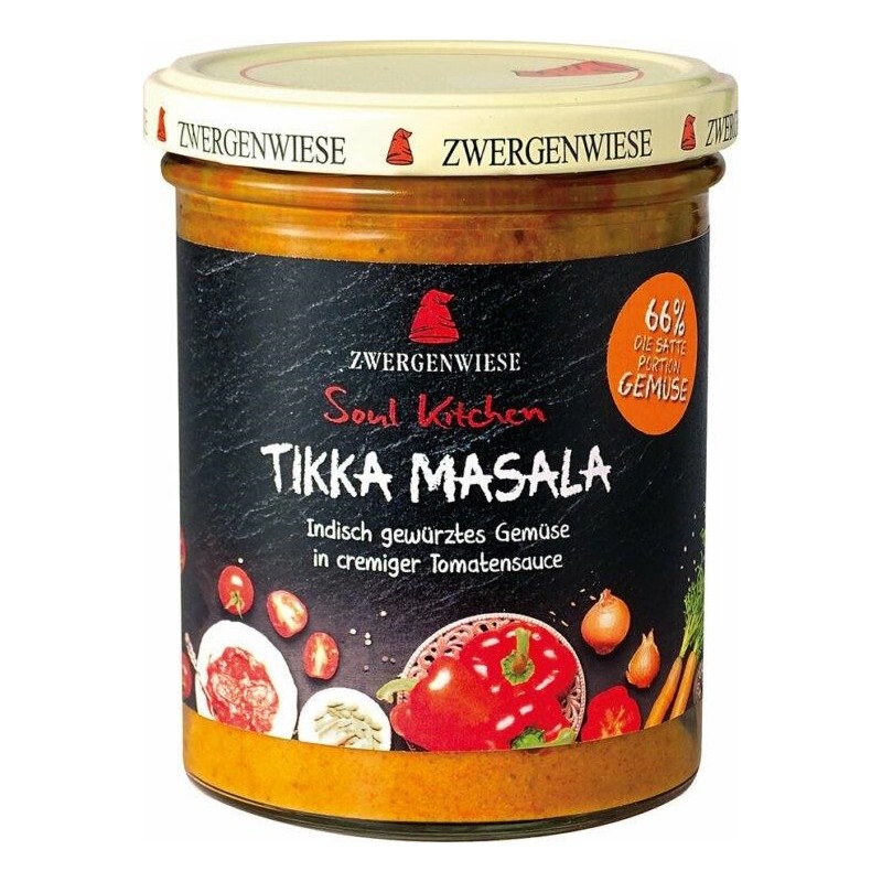 SOS ORIENTALNY "TIKKA MASALA" BEZGLUTENOWY BIO 370 g - ZWERGENWIESE