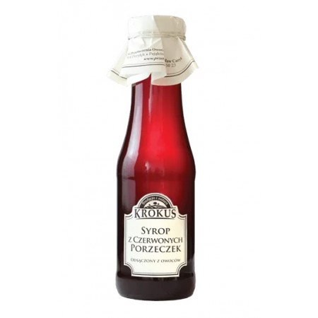 SYROP Z CZERWONEJ PORZECZKI BEZGLUTENOWY 375 g (300 ml)  - KROKUS