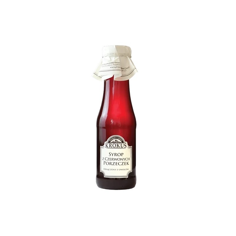 SYROP Z CZERWONEJ PORZECZKI BEZGLUTENOWY 375 g (300 ml)  - KROKUS