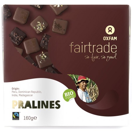 PRALINY CZEKOLADOWE FAIR TRADE BIO 160 g (EDYCJA LIMITOWANA) - OXFAM (PRODUKT SEZONOWY)