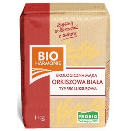 MĄKA ORKISZOWA LUKSUSOWA TYP 550 BIO 1 kg - PROBIO (BIOHARMONIE)