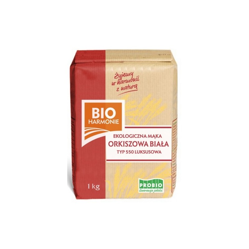 MĄKA ORKISZOWA LUKSUSOWA TYP 550 BIO 1 kg - PROBIO (BIOHARMONIE)