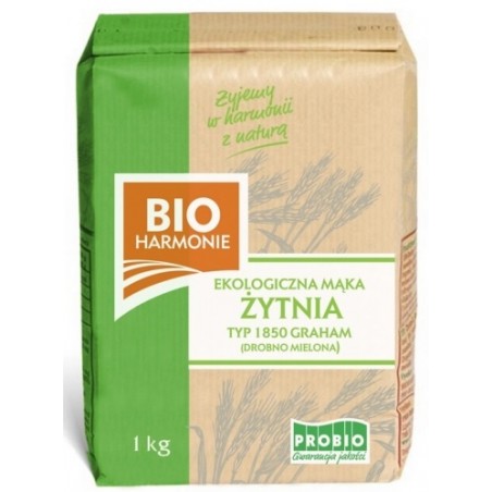 MĄKA ŻYTNIA GRAHAM TYP 1850 BIO 1 kg - PROBIO (BIOHARMONIE)