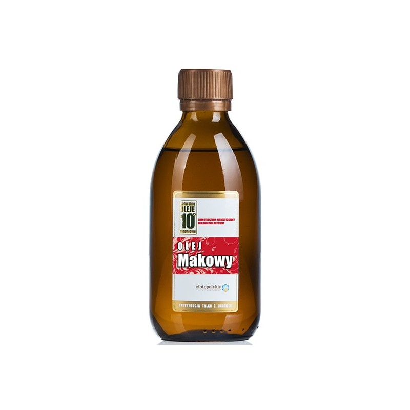 OLEJ MAKOWY TŁOCZONY NA ZIMNO 250 ml - ZŁOTO POLSKIE
