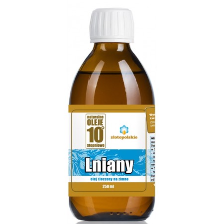 OLEJ LNIANY TŁOCZONY NA ZIMNO 250 ml - ZŁOTO POLSKIE