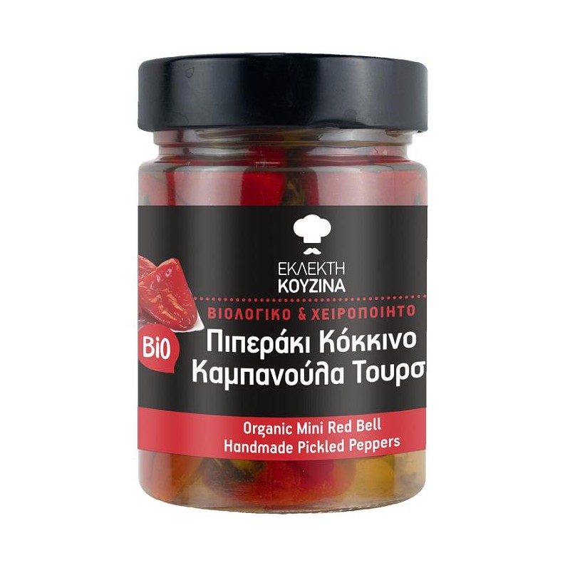 PAPRYKA CZERWONA MINI PIKANTNA MARYNOWANA BIO 300 g (150 g) (SŁOIK) - BIOAGROS