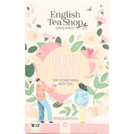 ZESTAW HERBAT I HERBATEK BIO DLA ZAKOCHANYCH (FOR YOU - 5 SMAKÓW) (20 x 2,05 g) 41 g - ENGLISH TEA SHOP