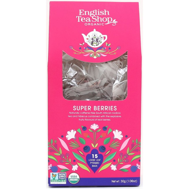 HERBATKA OWOCE LEŚNE BIO PIRAMIDKI (15 x 2 g) 30 g - ENGLISH TEA SHOP