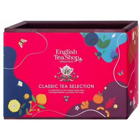 KOLEKCJA HERBAT I HERBATEK BIO PIRAMIDKI (CLASSIC – 6 SMAKÓW) (12 x 2,1 g) 25 g - ENGLISH TEA SHOP