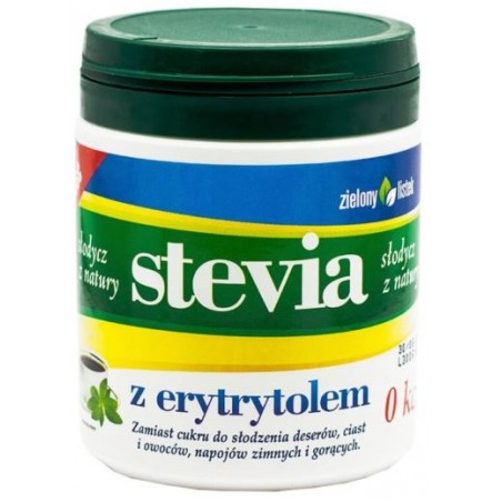 STEVIA Z ERYTRYTOLEM 140 g - ZIELONY LISTEK