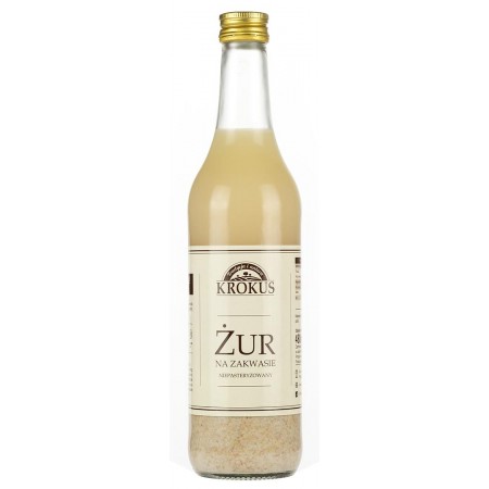 ŻUR NA ZAKWASIE NIEPASTERYZOWANY 480 ml - KROKUS