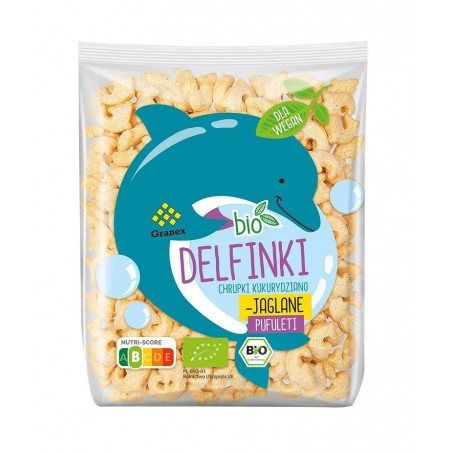 CHRUPKI KUKURYDZIANO - JAGLANE DELFINKI BIO 80 g - GRANEX