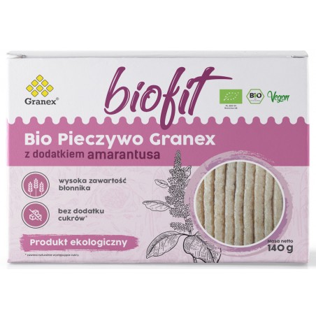 PIECZYWO CHRUPKIE Z AMARANTUSEM BEZ DODATKU CUKRU BIO 140 g - GRANEX