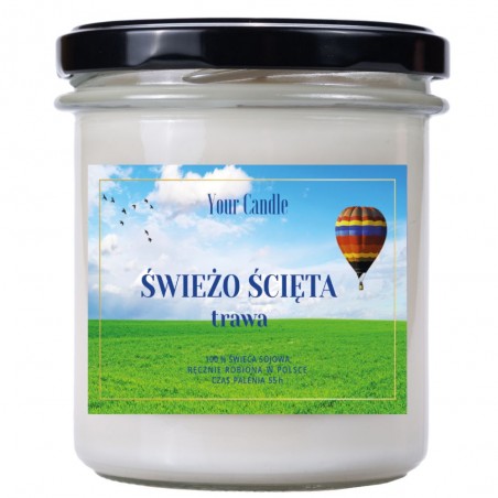 ŚWIECA SOJOWA ŚWIEŻO ŚCIĘTA TRAWA 300 ml - YOUR CANDLE