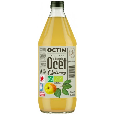 OCET CYDROWY 5 % BIO 750 ml - OCTIM