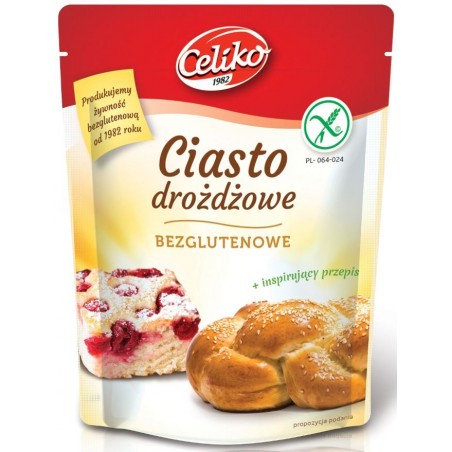 MIESZANKA DO WYPIEKU CIASTA DROŻDZOWEGO BEZGLUTENOWA 200 g - CELIKO