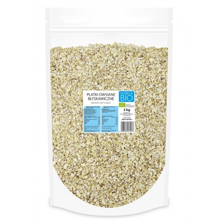 PŁATKI OWSIANE BŁYSKAWICZNE BIO 3 kg - HORECA