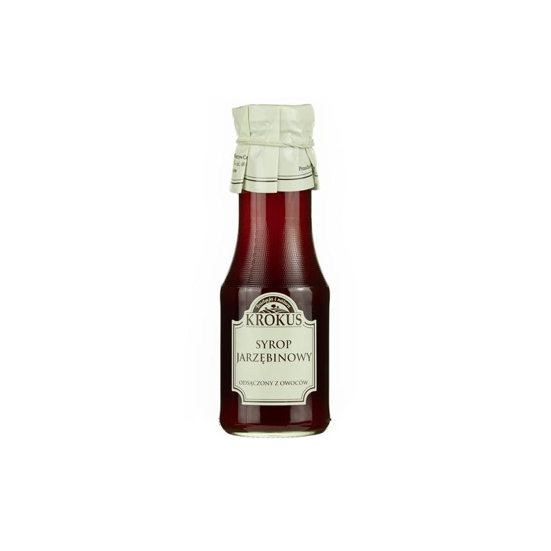 SYROP JARZĘBINOWY BEZGLUTENOWY 355 g (280 ml) - KROKUS