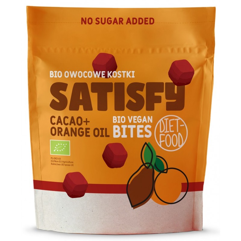 BITES CACAO + ORANGE OIL BIO 120 g - DIET-FOOD