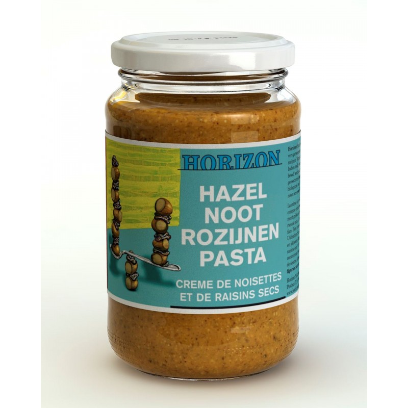 KREM Z ORZECHÓW LASKOWYCH Z RODZYNKAMI BIO 350 g - HORIZON