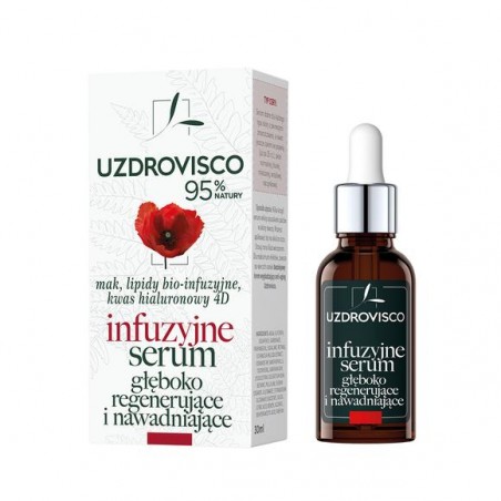 SERUM DO TWARZY INFUZYJNE GŁĘBOKO REGENERUJĄCE I NAWADNIAJĄCE 30 ml - UZDROVISCO (MAK)