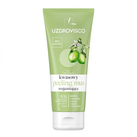 PEELING - MUS DO TWARZY KWASOWY ROZJAŚNIAJĄCY 60 ml - UZDROVISCO