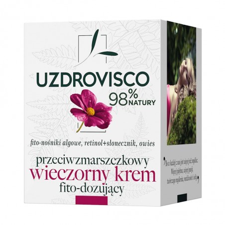 KREM DO TWARZY PRZECIWZMARSZCZKOWY NA NOC FITO-DOZUJĄCY 50 ml - UZDROVISCO (FITO)