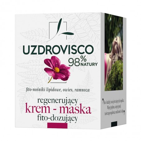 KREM - MASKA DO TWARZY REGENERUJĄCY FITO-DOZUJĄCY 50 ml - UZDROVISCO (FITO)