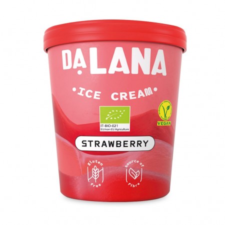 LODY WEGAŃSKIE BEZGLUTENOWE - DALANA - TRUSKAWKA BIO 500 ml