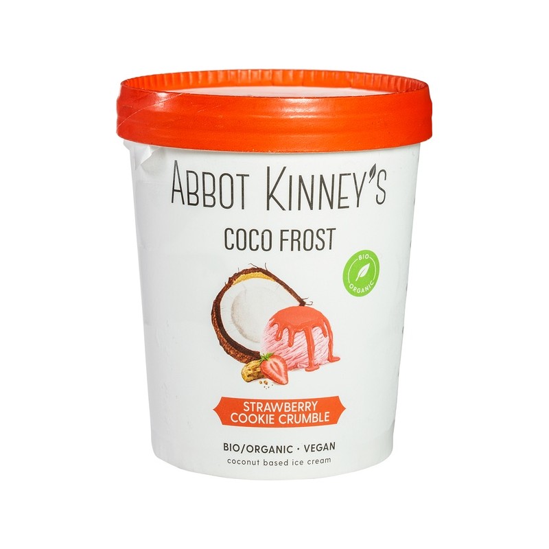 LODY WEGAŃSKIE - ABBOT KINNEY'S - KOKOSOWE O SMAKU TRUSKAWKOWO - CIASTECZKOWYM BIO 475 ml