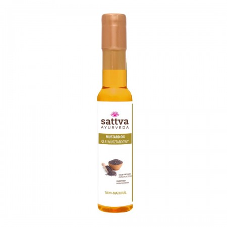 OLEJ MUSZTARDOWY TŁOCZONY NA ZIMNO 250 ml - SATTVA