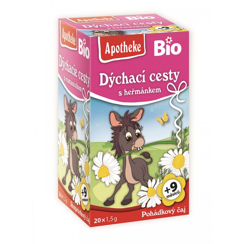HERBATKA DLA DZIECI - NA DROGI ODDECHOWE PO 9 MIESIĄCU BIO (20 x 1,5 g) 30 g - APOTHEKE