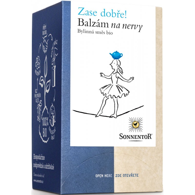 HERBATKA ZIOŁOWA USPOKAJAJĄCA (CALM YOUR NERVES) BIO (18 x 1,5 g) 27 g - SONNENTOR