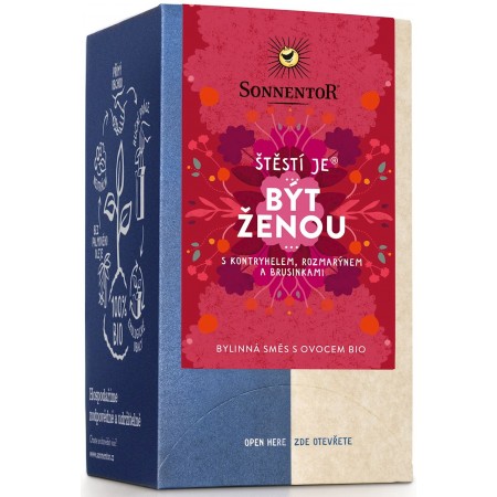 HERBATKA ZIOŁOWO - OWOCOWA DLA KOBIET (BEING A WOMAN) BIO (18 x 1,7 g) 30,6 g - SONNENTOR