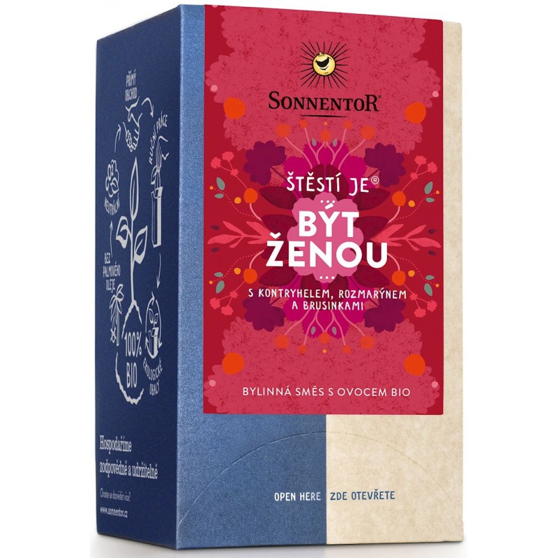 HERBATKA ZIOŁOWO - OWOCOWA DLA KOBIET (BEING A WOMAN) BIO (18 x 1,7 g) 30,6 g - SONNENTOR