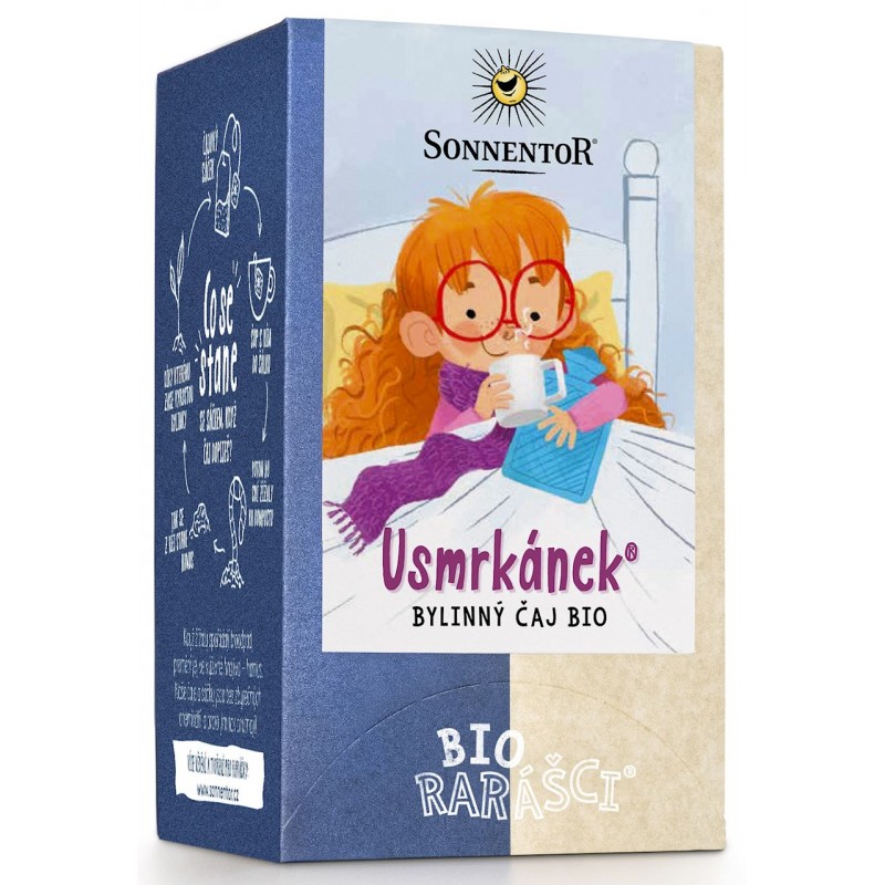 HERBATKA ZIOŁOWA DLA DZIECI POLECANA PRZY GRYPIE OD 12 MIESIĄCA BIO (18 x 1,2 g) 21,6 g - SONNENTOR