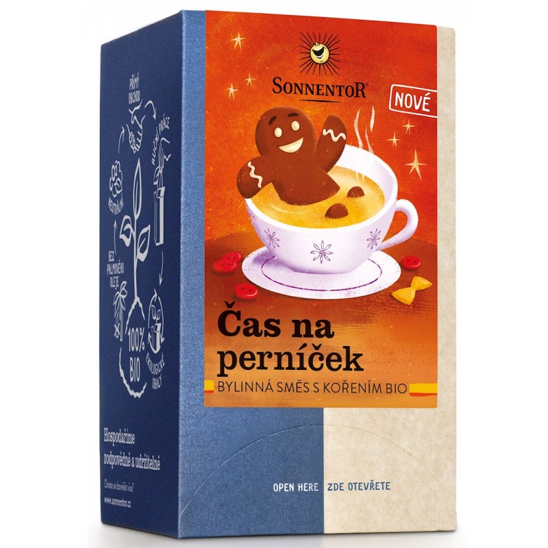 HERBATKA KORZENNO - OWOCOWA PIERNIKOWY CZAS (GINGERBREAD TIME) BIO (18 x 1,8 g) 32,4 g - SONNENTOR
