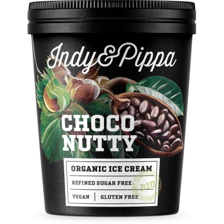 LODY WEGAŃSKIE BEZGLUTENOWE - INDY & PIPPA - ORZECH LASKOWY & CZEKOLADA BIO 125 ml