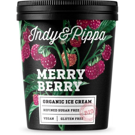 LODY WEGAŃSKIE BEZGLUTENOWE - INDY & PIPPA - MALINA BIO 125 ml