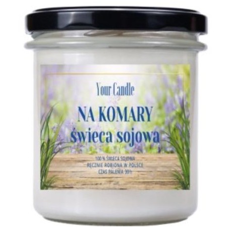 ŚWIECA SOJOWA NA KOMARY 300 ml - YOUR CANDLE (PRODUKT SEZONOWY)