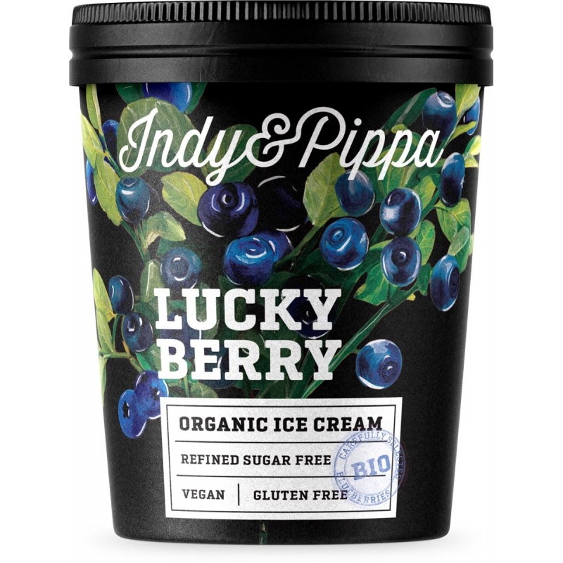 LODY WEGAŃSKIE BEZGLUTENOWE - INDY & PIPPA - JAGODA BIO 125 ml