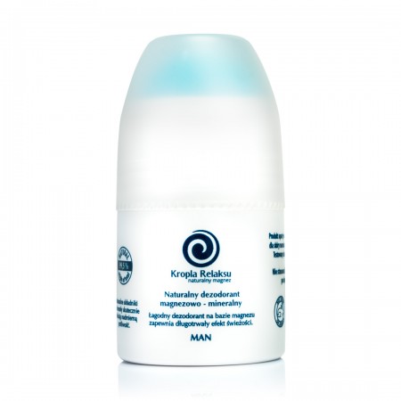 DEZODORANT MAGNEZOWO - MINERALNY DLA MĘŻCZYZN 60 ml - KROPLA RELAKSU