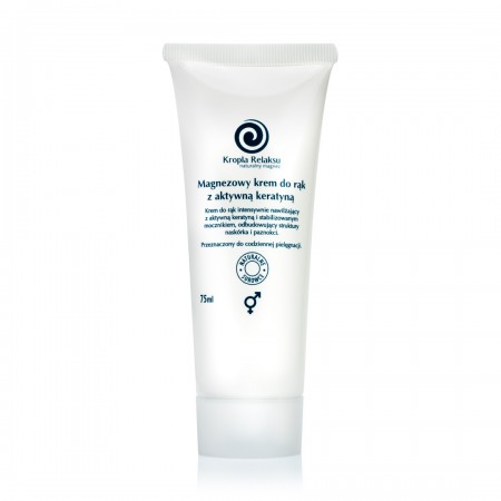 KREM DO RĄK MAGNEZOWY Z AKTYWNA KERATYNĄ 75 ml - KROPLA RELAKSU
