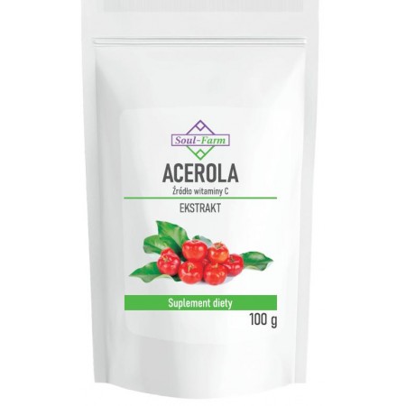 ACEROLA EKSTRAKT PROSZEK 100 g - SOUL FARM