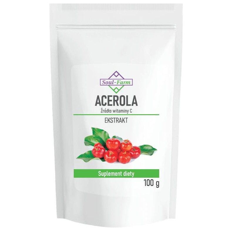 ACEROLA EKSTRAKT PROSZEK 100 g - SOUL FARM