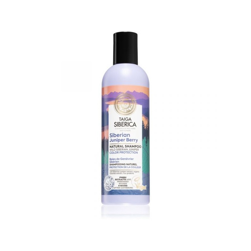 SZAMPON DO WŁOSÓW FARBOWANYCH OCHRONA KOLORU Z JAGODAMI JAŁOWCA 270 ml - NATURA SIBERICA (TAIGA)