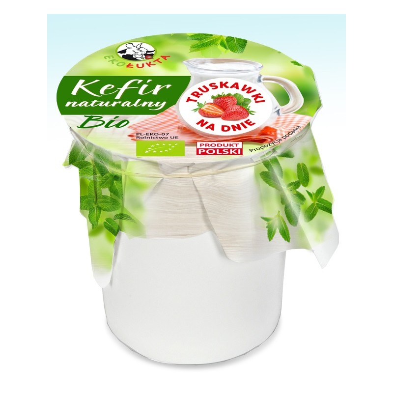 KEFIR Z TRUSKAWKAMI BIO 300 g - EKO ŁUKTA