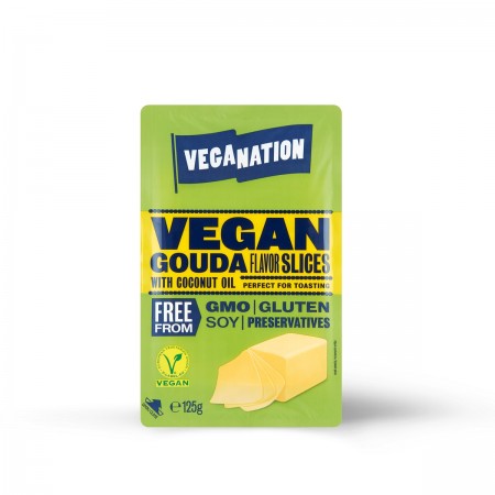 WEGAŃSKIE PLASTRY O SMAKU GOUDY BEZGLUTENOWE 125 g - VEGANATION