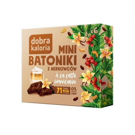 BATONIKI MINI Z NERKOWCÓW A'LA LATTE WANILIOWE (6 x 17 g) 102 g - DOBRA KALORIA